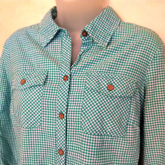 Croft & Barrow Roll Sleeve Shirt Like New S/M - Picture 2 of 5